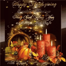 Happy Thanksgiving Sending Blessings GIF - Happy Thanksgiving Sending Blessings May God Bless You GIFs