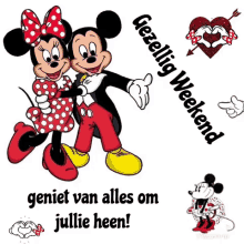 gezellig weekend micky mouse minie mouse i love you