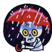 Raining Yikes Sticker