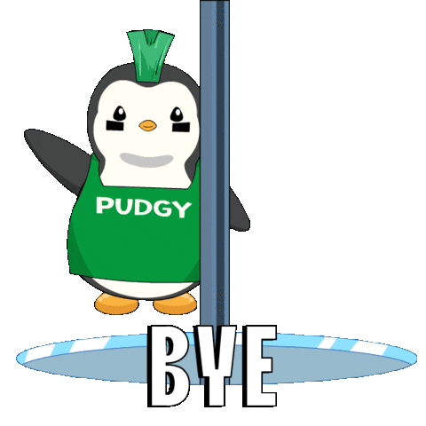 Bye Penguin Sticker - Bye Penguin Slide Stickers