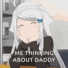 anime love cute smile me thinking about daddy