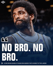 a picture of a basketball player with a quote from kyrie irving
