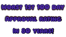 the words worst ist 100 bay approval rating in 80 years