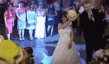 Bride Fails At Throwing Bouquet GIF - Bouquet Bouquet Toss Bouquet Toss Fail GIFs