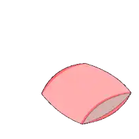a cartoon penguin is sleeping on a pink pillow with a star in the background