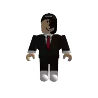 a roblox character in a suit and tie
