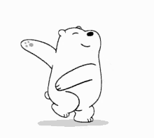 ice bear strut happy