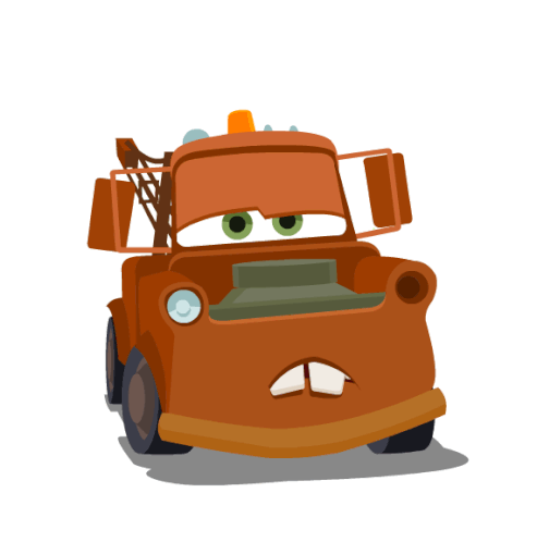 Eye Roll Tow Mater Sticker - Eye Roll Tow Mater Cars Stickers