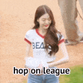 Wonyoung Hop On League GIF