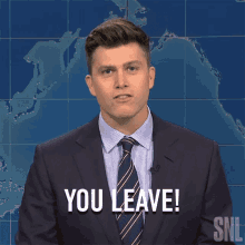 You Leave Saturday Night Live GIF - You Leave Saturday Night Live Snl Weekend Update GIFs