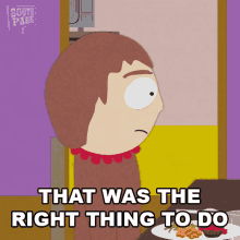 That Was The Right Thing To Do Sharon Marsh GIF - That Was The Right Thing To Do Sharon Marsh South Park GIFs