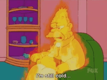 Im Still Cold Simpsons GIF - Im Still Cold Simpsons Lit GIFs
