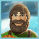 a man with a beard wearing a beanie