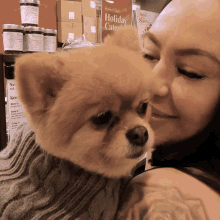 Kissing My Dog Mariah Milano GIF - Kissing My Dog Mariah Milano Dinner With Mariah GIFs