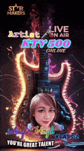 a poster that says artist ktv 500 online