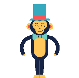 Monkey Circus Sticker - Monkey Circus Waving Stickers