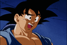a close up of a cartoon character 's face with his mouth open