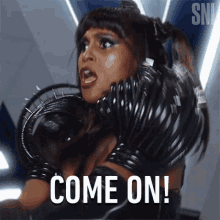 Come On Issa Rae GIF - Come On Issa Rae Saturday Night Live GIFs