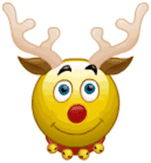 christmas rudolph reindeer emoji