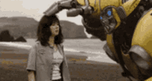 Pet There There GIF - Pet There There Bumblebee GIFs
