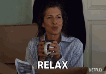relax chill out calm down alysia reiner natalie figueroa