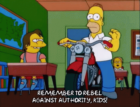 Rebel Simpsons GIF - Rebel Simpsons Homer - Discover & Share GIFs