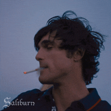Smoking A Cigarette Felix Catton GIF - Smoking A Cigarette Felix Catton Jacob Elordi GIFs