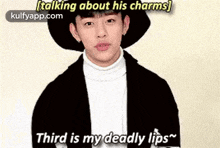 [talking About His Charms)Third Is My Deadly Lips.Gif GIF - [talking About His Charms)Third Is My Deadly Lips Advertisement Poster GIFs
