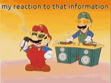 Mario Sing GIF - Mario Sing My Reaction To That Information GIFs