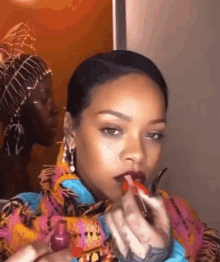 Rihoutdid Rihanna GIF - Rihoutdid Rihanna Rihanna Makeup GIFs