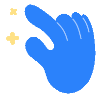 Hand Pointing Direction Sticker