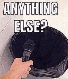 Anything Else Microphone GIF - Anything Else Microphone Trash Can GIFs