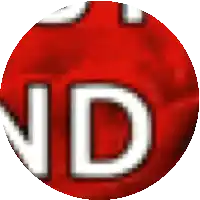 a red circle with white letters that says no on it