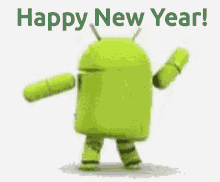Happy New Year Andoid GIF - Happy New Year Andoid GIFs