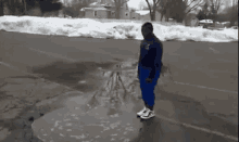 Jumping Over Dirty Water GIF - Dirty Water Brown Water Jump GIFs