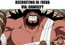 a cartoon of a man with a beard holding a sword and a pirate hat .