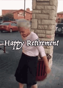 happy retirement dancing floss