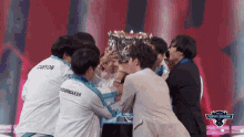 damwon gaming worlds2020 world champion league of legends lift trophy