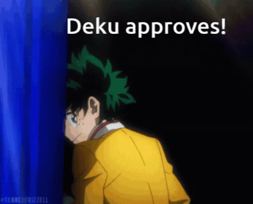 Approve Deku GIF - Approve Deku Thumbs Up GIFs