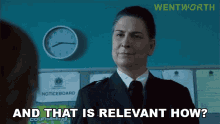 And That Is Relevant How Governor Joan Ferguson GIF - And That Is Relevant How Governor Joan Ferguson S2e1 GIFs