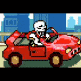 Pixel Driving Car GIF - Pixel Driving Car Red Car GIFs