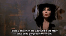 elvira mistress of the dark cassandra peterson elvira mirror mirror on the wall whos the most drop dead gorgeous one of all