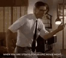George Mcfly When You Are Stoked GIF - George Mcfly When You Are Stoked Epic Movie Night GIFs