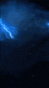 a bald eagle with blue eyes and lightning in the background
