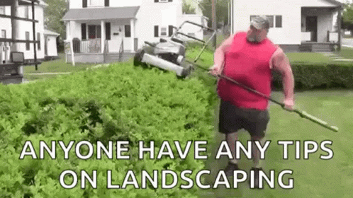Landscaping Trying To Landscape GIF - Landscaping Trying To Landscape Mowing GIFs