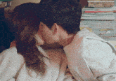 Kissing Couple Sleep Kiss On Bed In Blanket GIF - Kissing Couple Kiss Sleep Kiss On Bed In Blanket GIFs