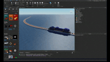 a computer screen shows a train on the tracks and a screenshot of a video game