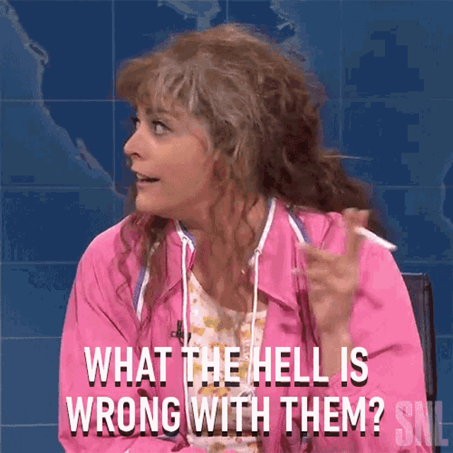 What The Hell Is Wrong With Them Cathy Anne GIF - What The Hell Is Wrong With Them Cathy Anne Saturday Night Live GIFs