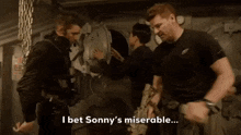 I Bet Sonny Is Miserable He'S Gotta Be Losing His Claustrophobic Mind Right Now GIF - I Bet Sonny Is Miserable He'S Gotta Be Losing His Claustrophobic Mind Right Now Seal Team GIFs