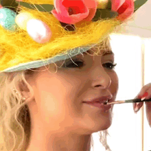 Applying Lipstick Tracy Kiss GIF - Applying Lipstick Tracy Kiss Putting On Lipstick GIFs
